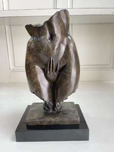 Estatua de Metal Personalizada de Tamaño Pequeño, Arte de Fernando Botero, Mujer Gorda Desnuda de Bronce sobre Caballo - Product Image 3