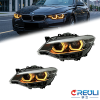Phare LED de rechange CREULI pour BMW Série 2 F22 2014-2020, avec DRL tricolore, animation, signalisation, lentille de projecteur, haute qualité