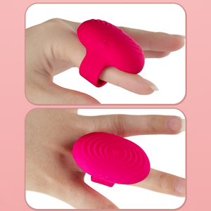 USB wiederauf lad bares elektrisches <span class=keywords><strong>Finger</strong></span> massage gerät Lady Clitoris Stimulation G-Punkt Vibrierende Kugel Fingerringe Mini Vibrator für Frauen - Product Image 6