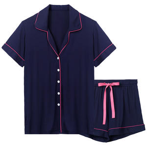 Abbigliamento da <span class=keywords><strong>Notte</strong></span> Personalizzato per Donne, <span class=keywords><strong>Camicia</strong></span> da <span class=keywords><strong>Notte</strong></span> Morbida in Modal con <span class=keywords><strong>Bottoni</strong></span>, Vestaglia per Casa - Product Image 2