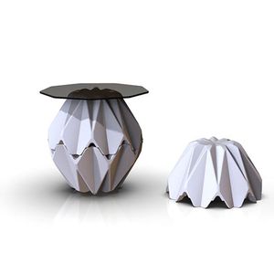 Suy nghĩ mới hiện đại màu trắng đồ nội thất phòng khách kính thời trang Bàn cà phê - Product Image 1