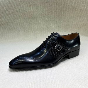 <span class=keywords><strong>Scarpe</strong></span> da <span class=keywords><strong>uomo</strong></span> fatte a mano in pelle Oxford con punta a punta <span class=keywords><strong>stringate</strong></span> formale da lavoro e da sposa per feste - Product Image 2