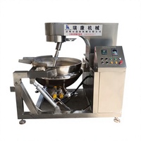 Wok de cuisson et de friture planétaire entièrement automatique en acier inoxydable 304, grande capacité, pour confiserie, sauces et viandes