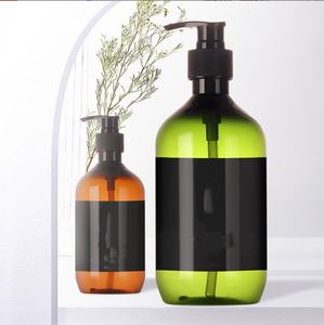 PET Boston Teal 300ml Champú Botella 500ml Gel de ducha Loción Botella Cuidado DE LA PIEL Suero Rubor Pasta de dientes Sombra de ojos Máscara facial Pelucas - Product Image 3