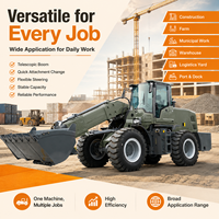 Chargeur à bras télescopique LAWNIO avec système de freinage pneumatique et entretien facile pour travaux agricoles, disponible en plusieurs configurations, chargeur diesel