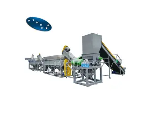 Sevenstars 300-2000kgh sacos plásticos waste recycling machine/PP PE LDPE film /rigid scraps briting washing line drying plant