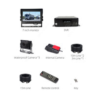 4CH 1080P ADAS DMS caméra de recul étanche 7 pouces Mobile DVR MDVR système de surveillance 4G camions autobus voiture aide à l'inversion
