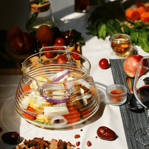 Ollas para Sopa <span class=keywords><strong>de</strong></span> Vidrio <span class=keywords><strong>de</strong></span> Borosilicato Alto <span class=keywords><strong>de</strong></span> 3L, Tapa <span class=keywords><strong>de</strong></span> Vidrio Templado, Diseño Moderno, Ecológico, Duradero, para Cocina <span class=keywords><strong>de</strong></span> Gas, Hogar y <span class=keywords><strong>Restaurante</strong></span> - Product Image 1