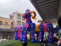 Modèle de mouton gonflable géant personnalisé, animaux gonflables 3D publicitaires, modèle de chèvre pour la promotion d'événements et d'expositions