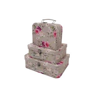La fabbrica vende valigia in stile giardino set da 3 pezzi valigia scatola regalo a mano confezione regalo con portatile - Product Image 4