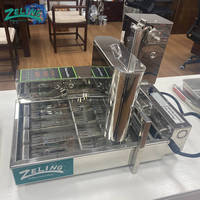 Máquina Automática para Hacer Donuts, 4 Filas, Mini Máquina Eléctrica para Freír Donuts, 1800 Piezas/h, Máquina para Hacer Mini Donuts de Alta Velocidad para Panadería y Pastelería