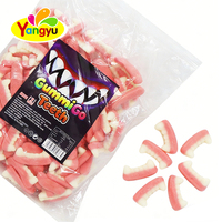 Bonbons gélifiés amusants en forme de dents, en gros, grand format, saveur fruitée