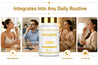 Compléments alimentaires à base de plantes, 60 capsules, supplément de collagène en peptides, vitamines antioxydantes, favorisent la santé des cheveux, de la peau et des ongles, pour adultes, vente en gros