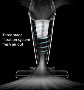 Portable <b>Handheld</b> and Stick Dual-Use Bagless <b>Vacuum</b> Cleaner with Three-Stage Filtration for Car & Hotel Use - Product Image 5