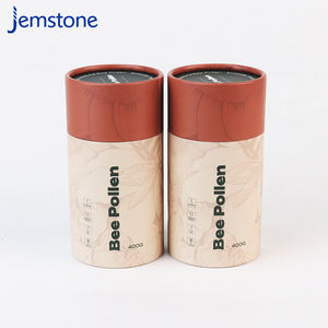 Emballage en tube de papier pour poudre libre cosmétique en carton écologique de qualité alimentaire personnalisé 400G, pollen d'abeille, avec tamis - Product Image 2