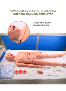 Simulador Avanzado de Entrenamiento de Enfermería Masculina, Maniquí Médico de PVC para Práctica de Habilidades Clínicas, Cateterización, Inyección y Cuidado - Product Image 2