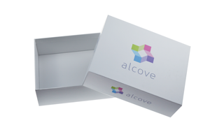 Boîtes d'expédition en papier rigide réutilisables, personnalisées, imperméables, avec doublure en éponge et poignée pour les petites entreprises - Product Image 2