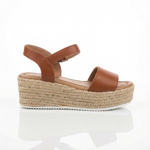 Nuovi <span class=keywords><strong>Sandali</strong></span> Estivi Comfort con Zeppa in PU per Donne, <span class=keywords><strong>Sandali</strong></span> Casual da <span class=keywords><strong>Donna</strong></span> con Suola Morbida in Juta Intrecciata - Product Image 4