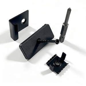 Clip de fixation moderne en <span class=keywords><strong>PVC</strong></span> étanche pour terrasse, espacement pour revêtement de <span class=keywords><strong>sol</strong></span> composite extérieur, fixation dissimulée pour terrasse, accessoires de terrasse - Product Image 1