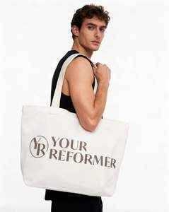 Custom Logo Color Oversized Cotton Canvas Tote <b>Bags</b> Reusable Durable Weekender Giant <b>Large</b> Grocery Shopping Sporty <b>Bag</b> for Yoga - Product Image 1