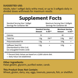 Cápsulas blandas de CLA OEM ODM con 1300 mg de CLA, sin OMG, gelatina halal, apoya el rendimiento en el ejercicio y el culturismo con ingredientes limpios. - Product Image 2