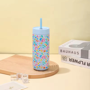 Milk Cup, Cute Ice Cup, 316 Stainless Steel Thermos Cup, Large Capacity <b>Straw</b> Cup, Accompanying Water Cup - Product Image 4