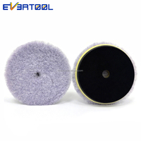 EVERTOOL Tampon de polissage en laine violette pour voiture, vente en gros, en mousse de laine naturelle
