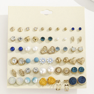 Cross-border Explosive Fashion European and American Style <b>Light</b> Luxury Retro Earrings Set Ladies Temperament <b>Light</b> Luxury - Product Image 4