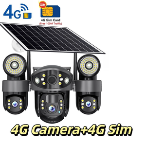 Cámara <span class=keywords><strong>de</strong></span> Seguridad Solar 4G HD con 3 Lentes, Cámara IP Wifi, 8000 mAh, Detección Humana PIR, Luces LED, Visión Nocturna, V380 PRO, Gran Angular, PTZ - Product Image 5