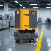 Compresseur d'air industriel à vis intégré 2-en-1 de 7,5 kW, 8 bars/16 bars, à vitesse fixe pour découpe laser à fibre