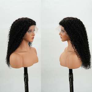 Vente en gros de cheveux humains bruts brésiliens pré-épilés, sans colle, transparents, 360 HD Full, pour perruque, bouclés crépus, pour personnes noires - Product Image 3