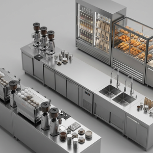 <span class=keywords><strong>Réfrigérateur</strong></span> de présentation de pâtisseries et gâteaux en acier inoxydable à refroidissement par air avec éclairage LED pour boulangeries et pâtisseries - Vente en gros usine - Product Image 5