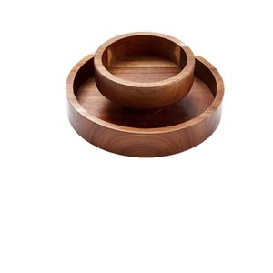 Cross-border wooden dried fruit <b>box</b>, household living room snack tray, rotating dessert, candy, and nut <b>box</b> - Product Image 3