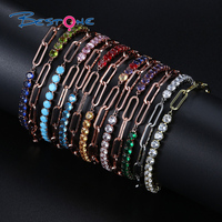 Designer de luxe trombone Zircon Tennis Bracelet femmes main Bracelet Zircon Y2K accessoires bijoux cadeau