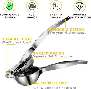 Premium Eco-friendly Dishwasher Safe Stainless Steel Lemon Lime <b>Squeezer</b> Juicer Manual Citrus Press - Product Image 3