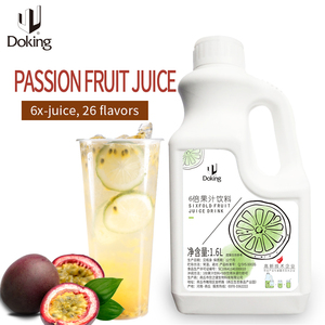 Nhà Máy Bán buôn chất lượng nước trái cây trà bong bóng chất liệu hương vị uống bột giấy nước trái cây xi-rô 6 thời gian niềm đam mê nước ép trái cây tập trung puree - Product Image 2