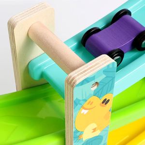 Cadeaux Montessori pour le développement précoce : Piste de course avec marteau et rampes pour bébés garçons et filles - Product Image 4