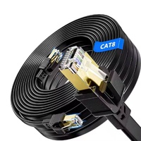 Kabel Ethernet Cat8 1000Mbps - 10Gbps Rj45 Kabel Jaringan Dari Kawat dan Kabel Manufaktur untuk Komunikasi & Jaringan