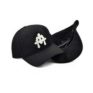 <span class=keywords><strong>Gorras</strong></span> de Béisbol Personalizadas de Gamuza de 5 Paneles con Visera Curva del Fabricante <span class=keywords><strong>Gorras</strong></span> Angel Azul Monkey - Product Image 1