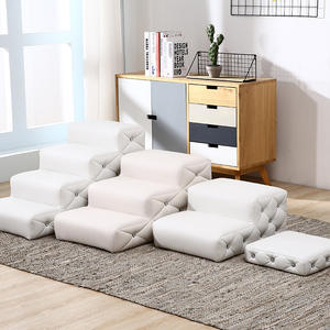 Échelle d'escalade de luxe <span class=keywords><strong>pour</strong></span> <span class=keywords><strong>chien</strong></span> avec cadre en bois lit carrelé petit tapis <span class=keywords><strong>pour</strong></span> <span class=keywords><strong>chien</strong></span> de taille moyenne <span class=keywords><strong>marches</strong></span> en éponge en mousse <span class=keywords><strong>pour</strong></span> chats motif animal - Product Image 4