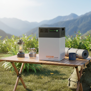 MIQI Smart 2009.6Wh Camping Energy Storage Battery Backup Charger Lifepo4 1200w <b>Portable</b> Solar Generator Outdoor Power Station - Product Image 2