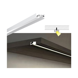 Profili in Alluminio <span class=keywords><strong>per</strong></span> Illuminazione a 45 Gradi, Profili <span class=keywords><strong>LED</strong></span> in Alluminio, Illuminazione Incassata Sotto Mensola, Canali in Alluminio <span class=keywords><strong>per</strong></span> Armadi - Product Image 1