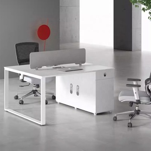 Đơn giản và hiện đại mở rộng bàn văn phòng gỗ rắn và melamine cho nhân viên máy tính sử dụng đa năng đồ nội thất văn phòng - Product Image 2