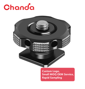 Adaptador de Montura de Zapata Fría Bloqueable de 1/4'' a 3/8-1/4, de Aleación de Aluminio, Mini Portátil para Vlog, Transmisiones en Vivo, Gimbal, Cámara SLR, con Logotipo Personalizado - Product Image 1