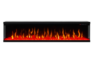 Cheminée électrique en verre à trois <span class=keywords><strong>faces</strong></span> de 50''60'' avec thermostat personnalisé et protection contre la surchauffe pour villa - Product Image 2