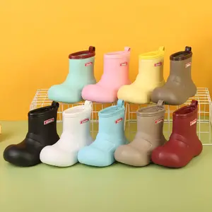 新款超轻橡胶儿童雨鞋防水儿童雨靴婴儿防滑水鞋批发