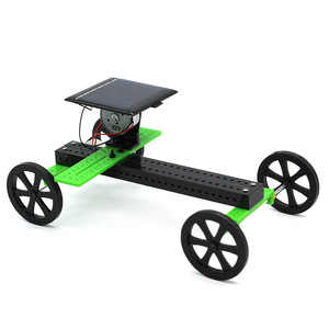 Kit de coche solar para niños de 7 a 9 años, juguete educativo de ciencia, energía solar, forma geométrica de plástico, control manual - Product Image 1