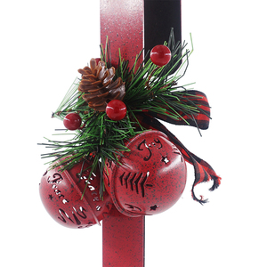 Christmas Decoration 15 Inches Red Bell Metal <strong>Wreath</strong> <strong>Hanger</strong> <strong>for</strong> <strong>Front</strong> <strong>Door</strong> Decoration - Product Image 2
