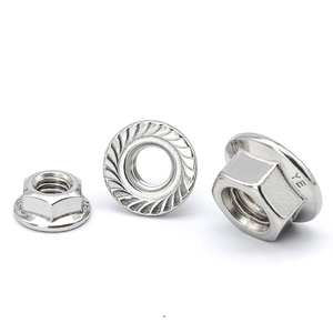 Écrous hexagonaux à bride en acier inoxydable 304/316/201 avec écrous de blocage dentelés M2.5 M3 M4 M5 M6 M12 M14 M16 M18 M20 DIN6923 - Product Image 4