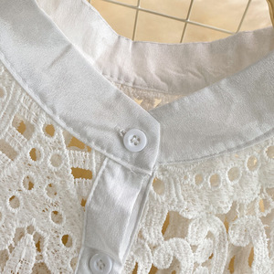 Robe trapèze en dentelle à taille empire pour <span class=keywords><strong>femme</strong></span>, sans manches, avec fente, élégante <span class=keywords><strong>tenue</strong></span> de soirée d'été - Product Image 6